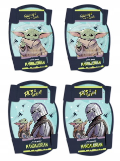 CHRÁNIČE KOLENÁ A LAKTE NA ROLETY, STAR WARS BIKE x4